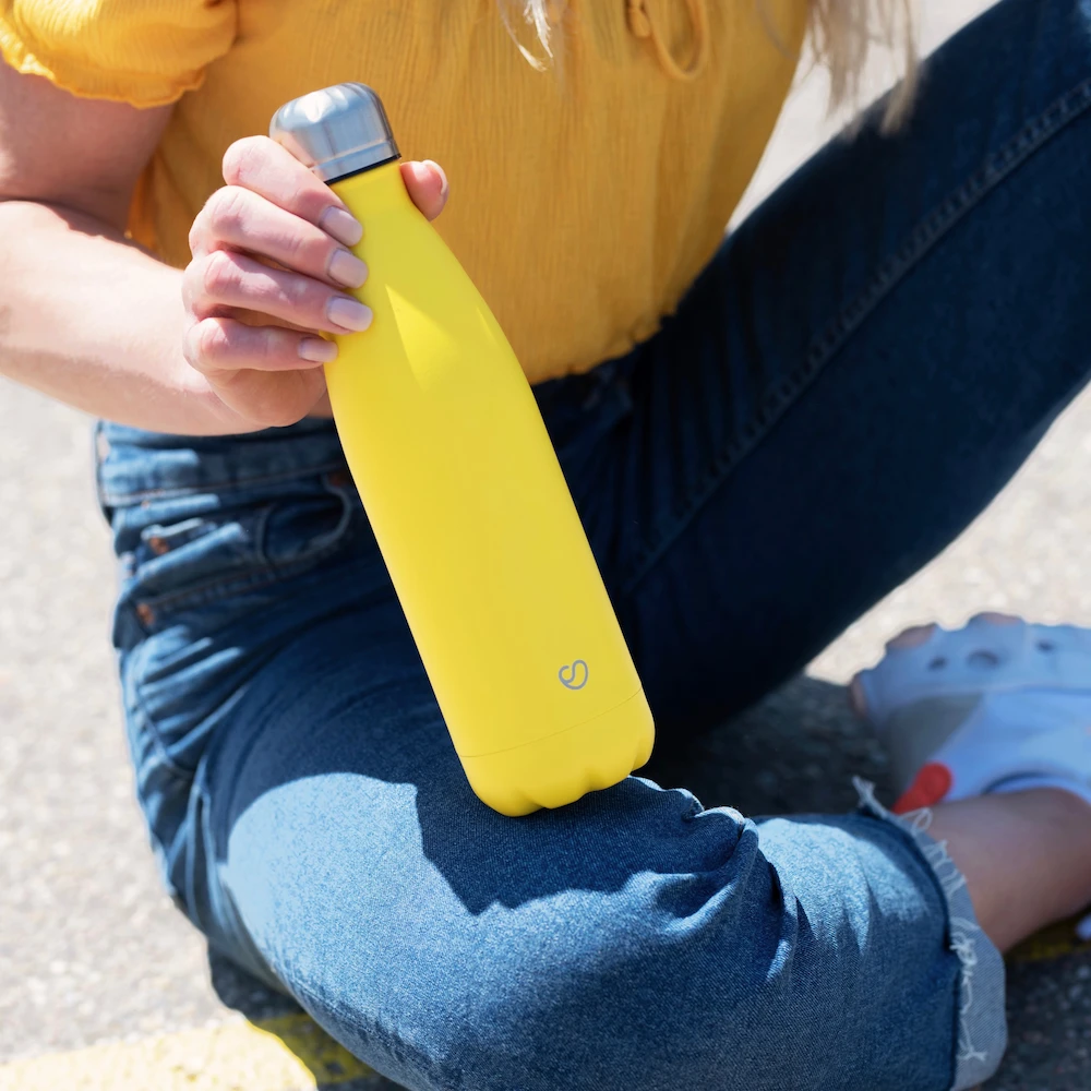 Matte Pink Bottle  Reusable & Insulated Slokky Water Bottle