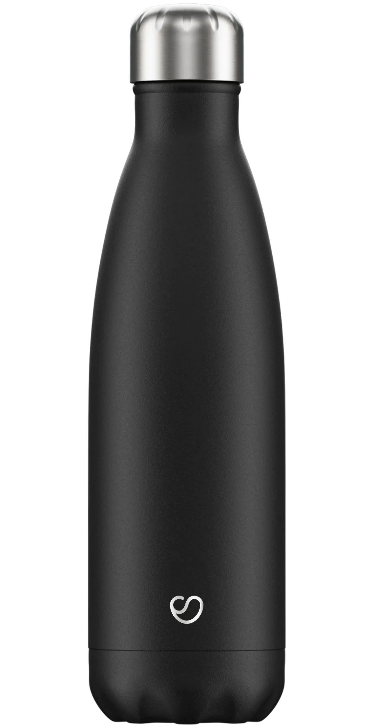  Chilly's Water Bottle - Stainless Steel and Reusable - Leak  Proof, Sweat Free - All Black - 500ml : Everything Else